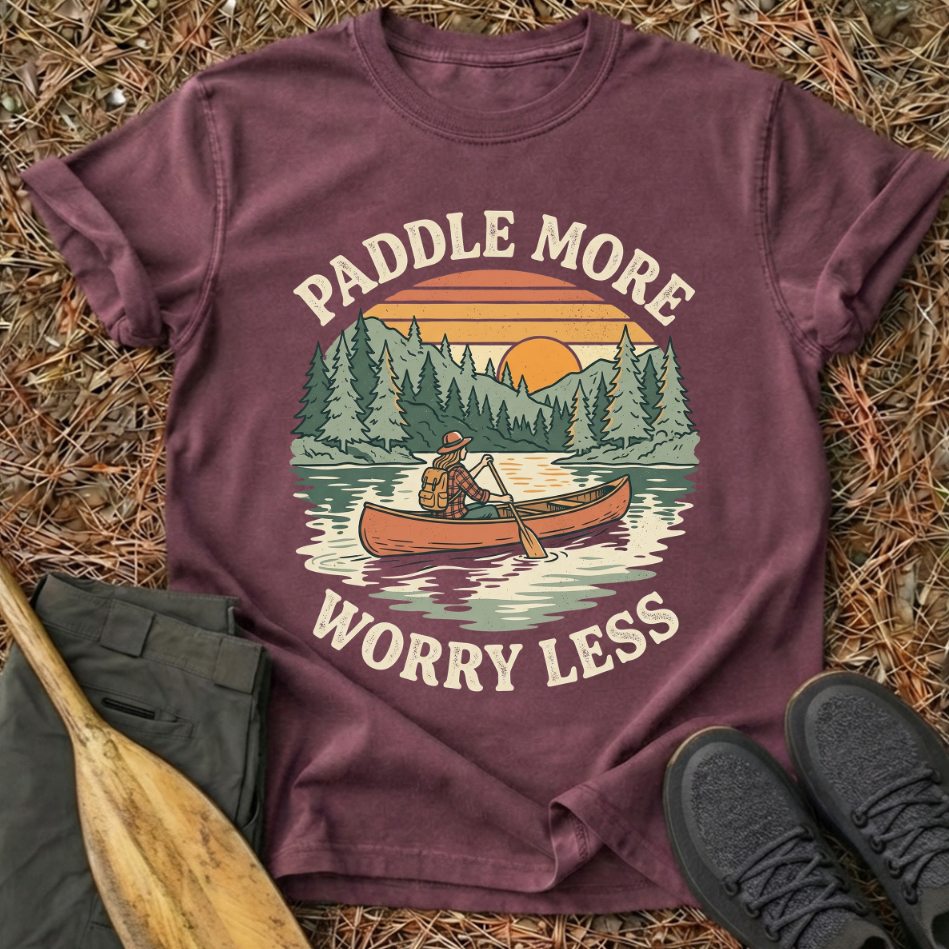 Paddle More Worry Less T-Shirt