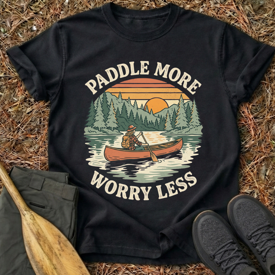 Paddle More Worry Less T-Shirt