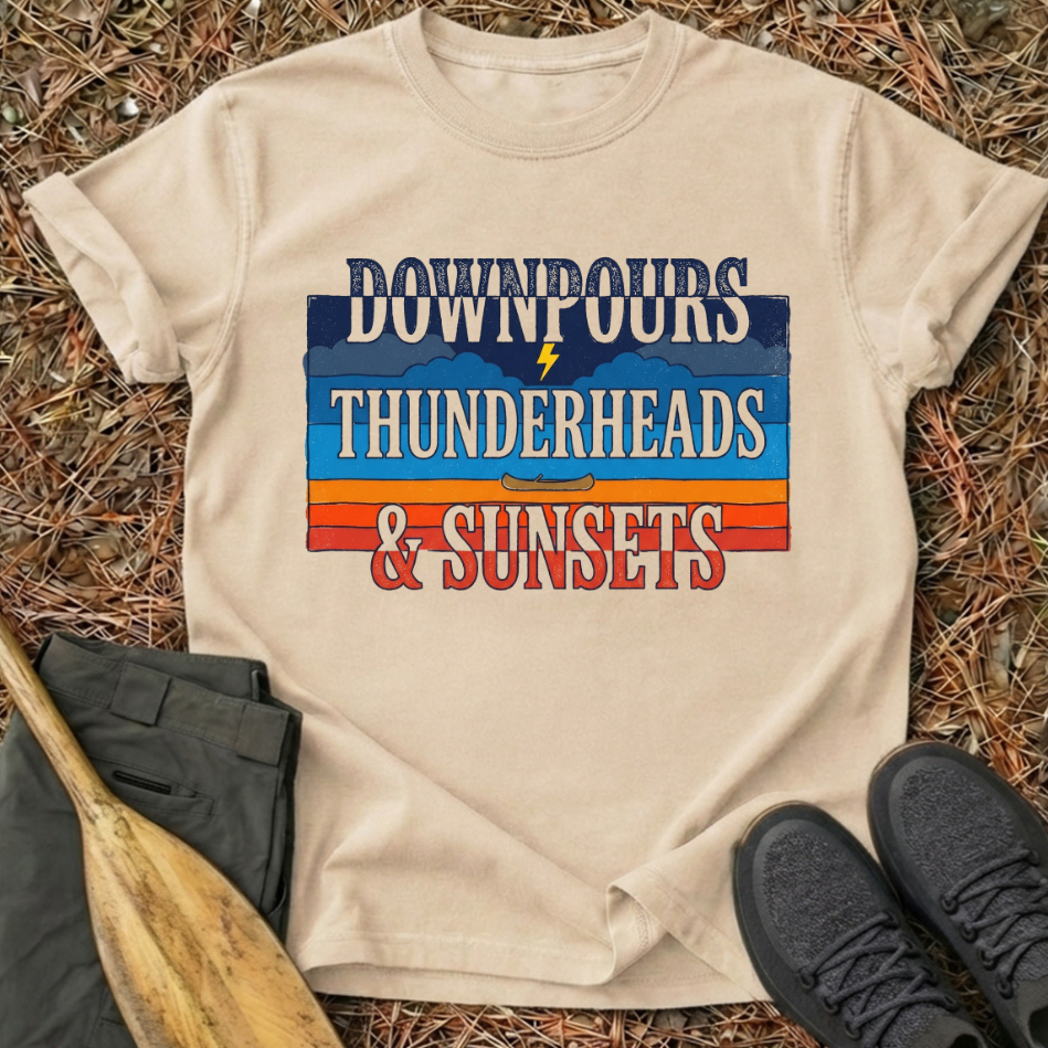 Downpours Thunderheads Sunsets T-Shirt