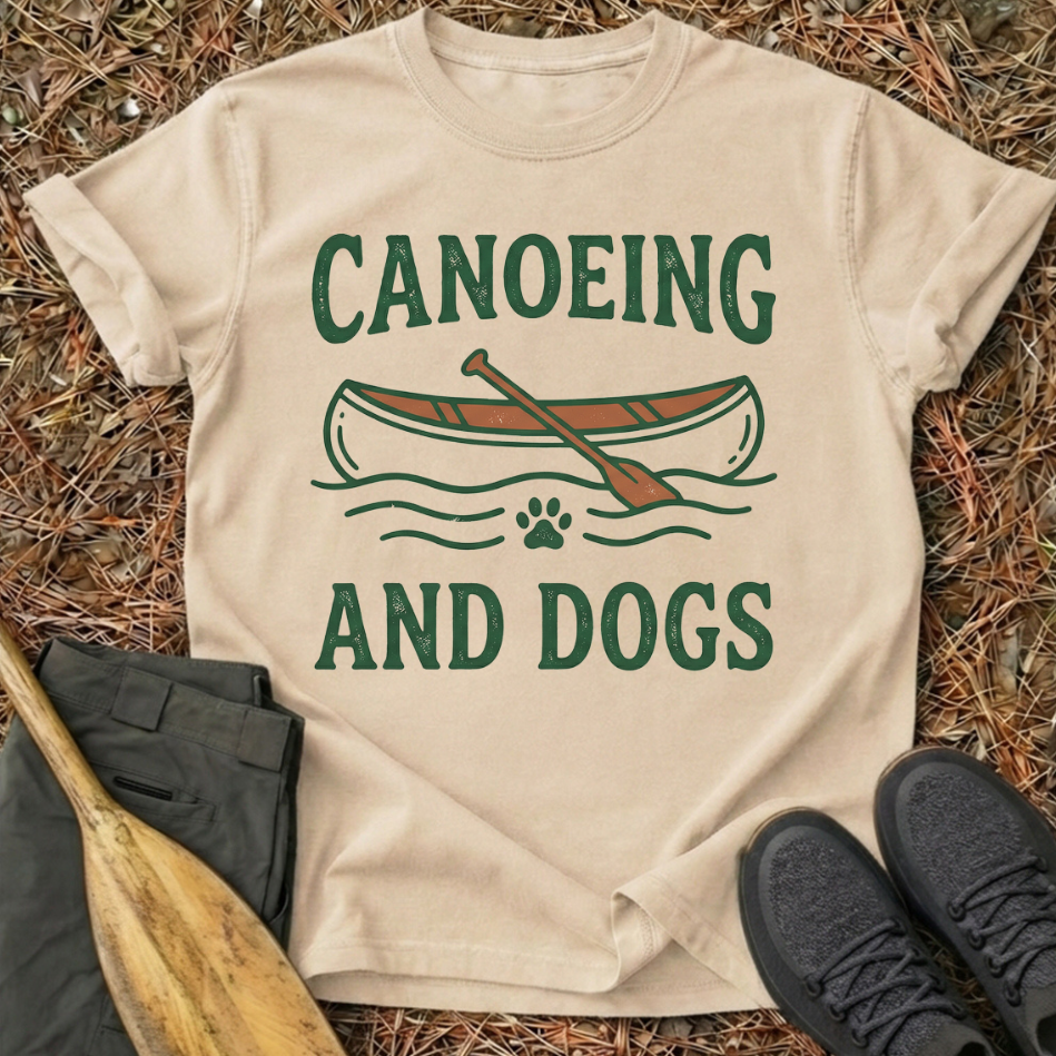 Canoeing & Dogs T-Shirt